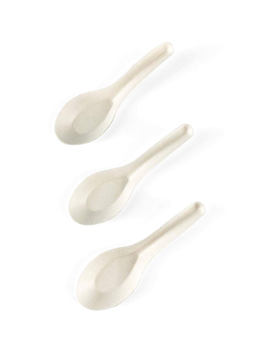 EKO Sugar Cane Chinese Soup Spoon PackMart