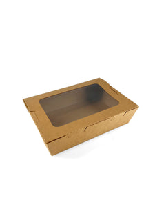 EKO Brown Kraft Window Food Box